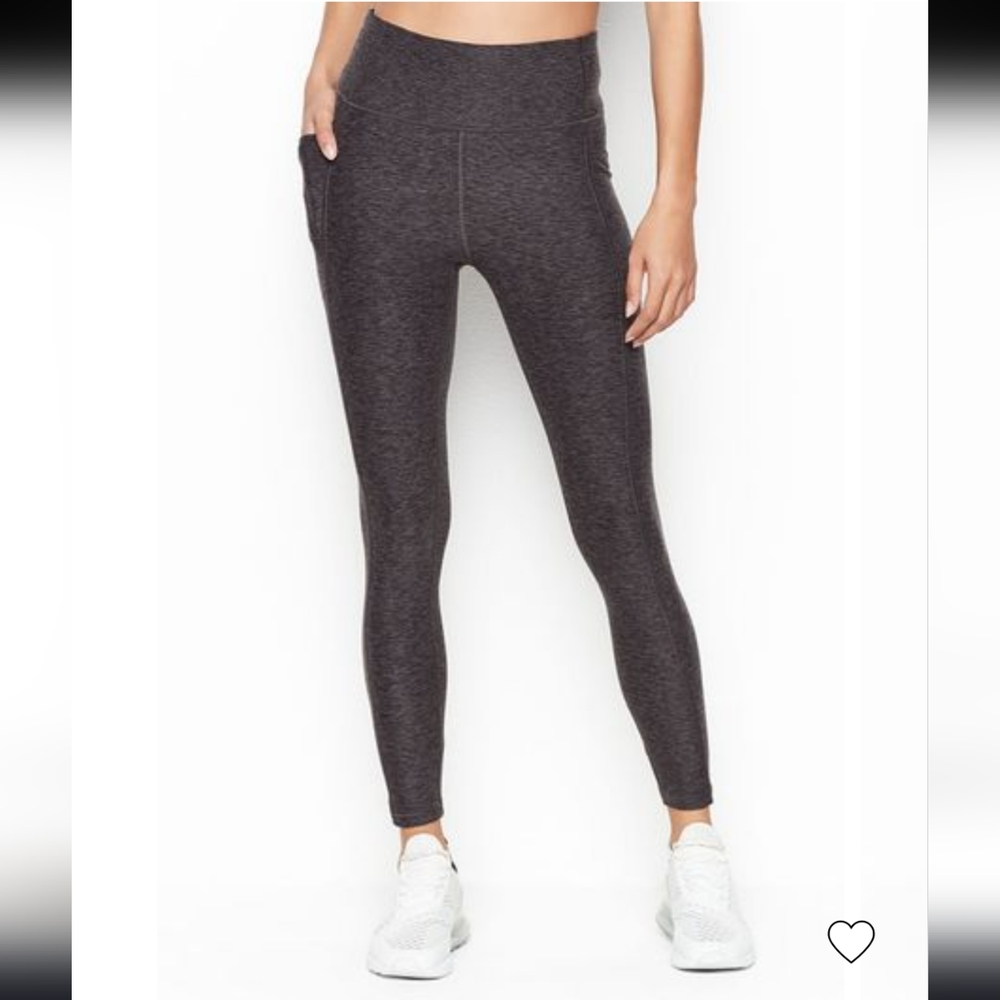 Victoria's Secret Essential pocket leggings in marled purple heather
